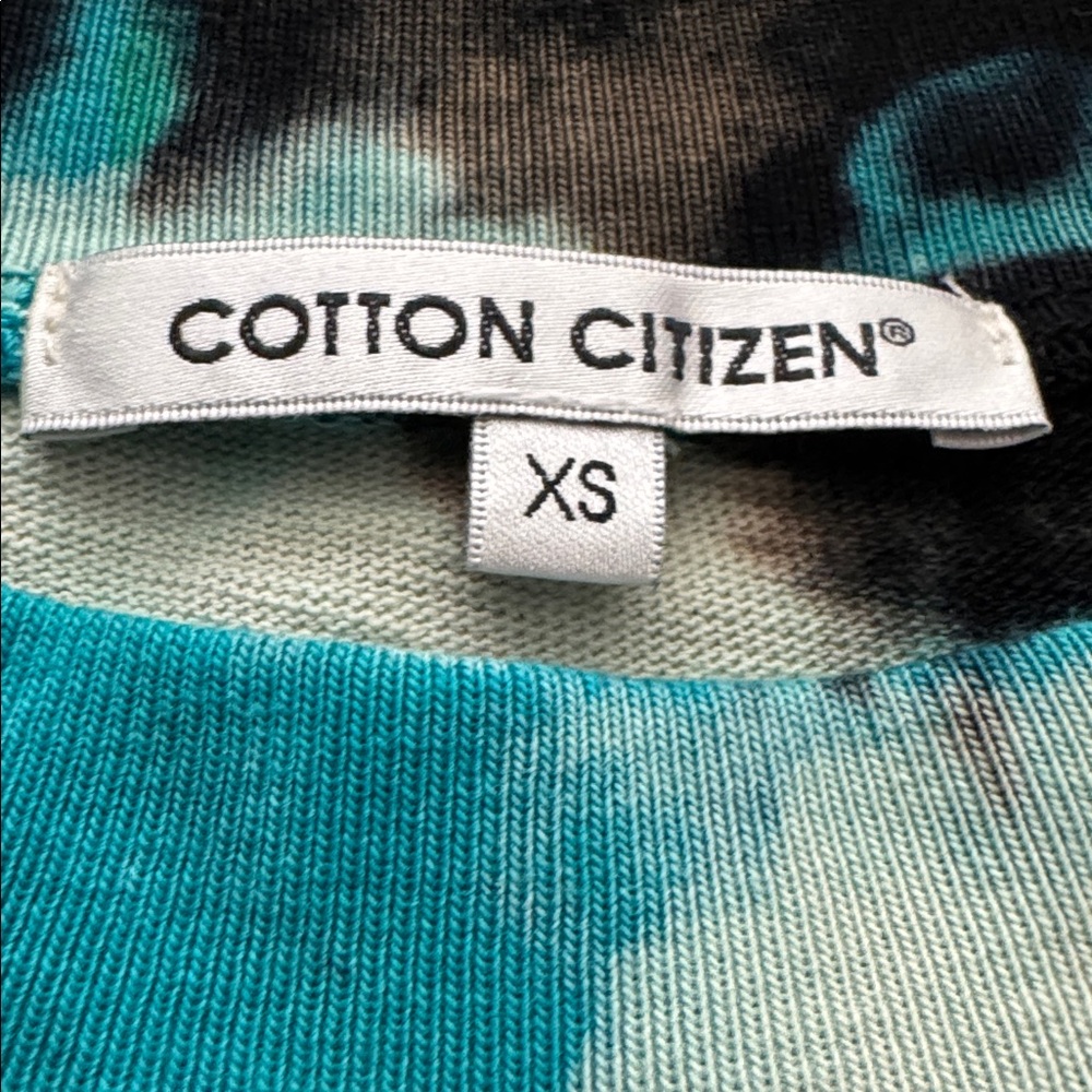 Cotton Citizen Multicolor Tie-Dye Crop Top - Blue, Green, Pink, Black - Picture 4 of 5